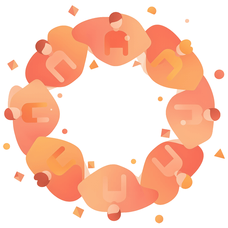 Közösségi tagság illusztráció